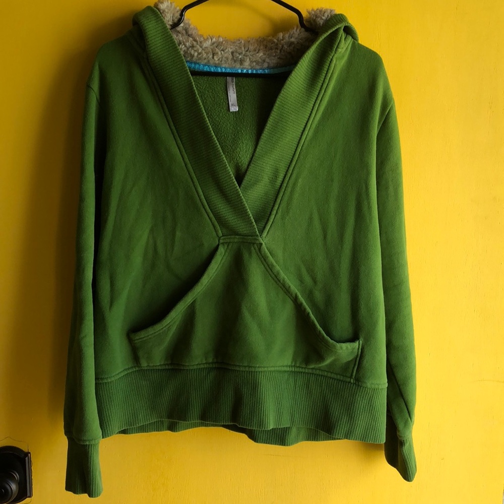Old Navy Faux Fur Lined Hooded Sweatshirt XL